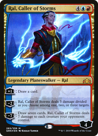 Ral, Caller of Storms (GRN-265)  Foil - Guilds of Ravnica