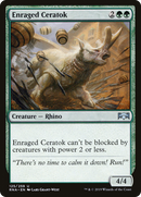 Enraged Ceratok (RNA-125)  Foil - Ravnica Allegiance
