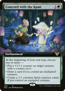 Concord with the Kami (Extended Art) (NEC-065)  - Neon Dynasty Commander: (Extended Art)