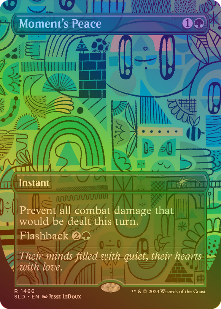 Moment's Peace (Rainbow Foil) (SLD-1466)  Foil - Secret Lair Drop (Borderless)