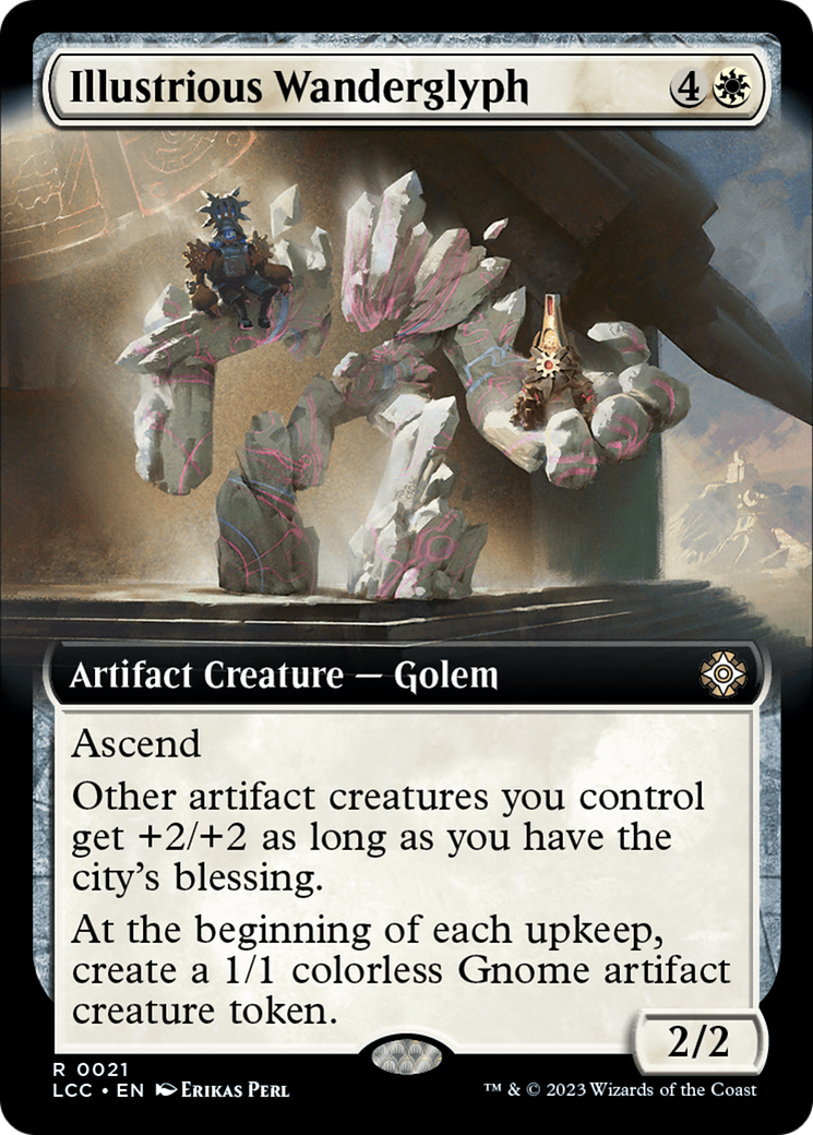 Illustrious Wanderglyph (Extended Art) (LCC-021)  Foil - The Lost Caverns of Ixalan Commander: (Extended Art)