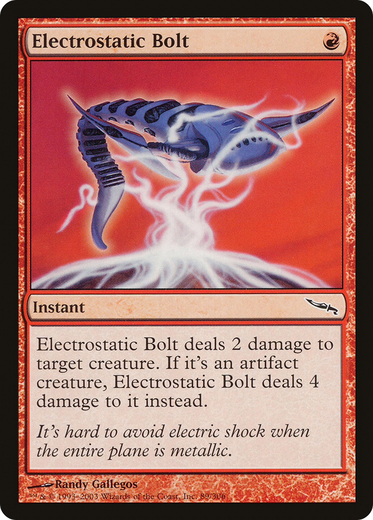 Electrostatic Bolt (MRD-089)  Foil - Mirrodin