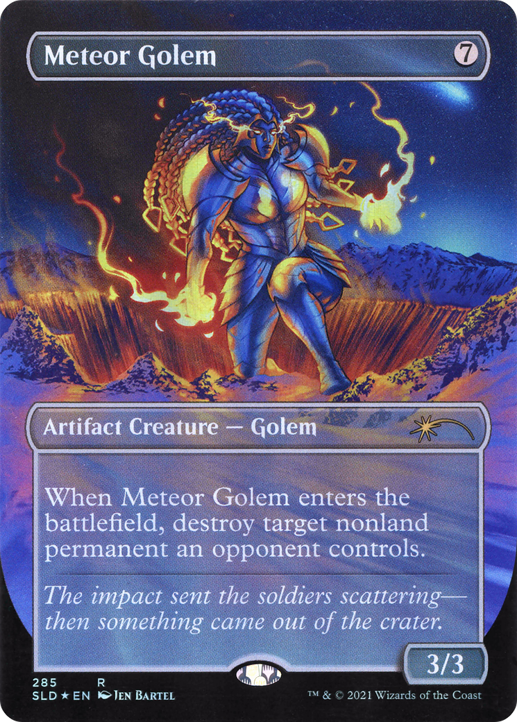 Meteor Golem (SLD-285)  Foil - Secret Lair Drop (Borderless)