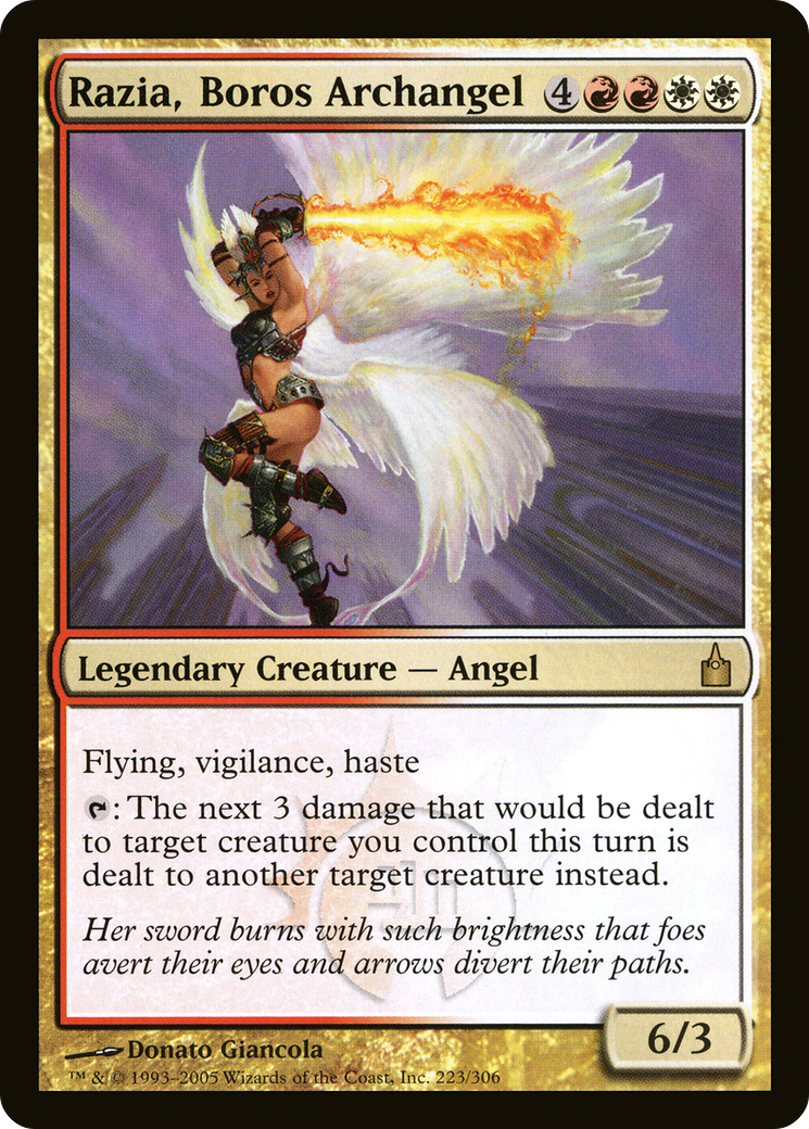 Razia, Boros Archangel (RAV-223) - Ravnica: City of Guilds Foil