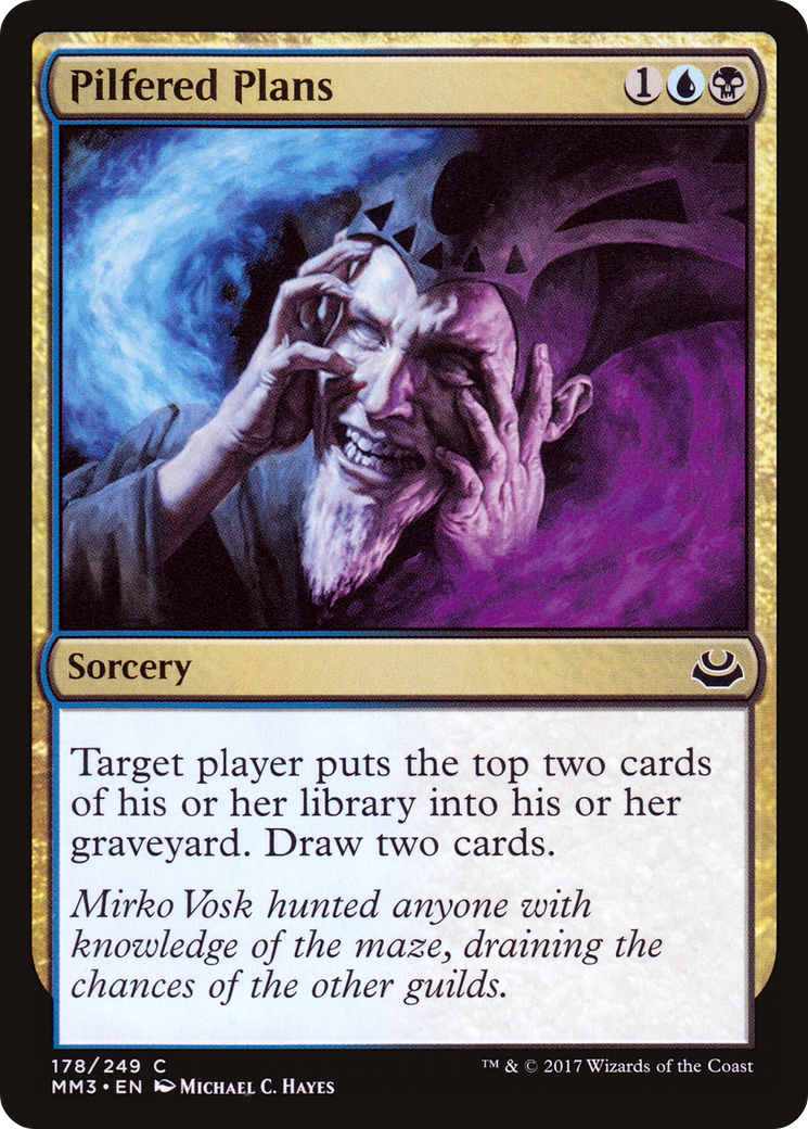 Pilfered Plans (MM3-178)  Foil - Modern Masters 2017