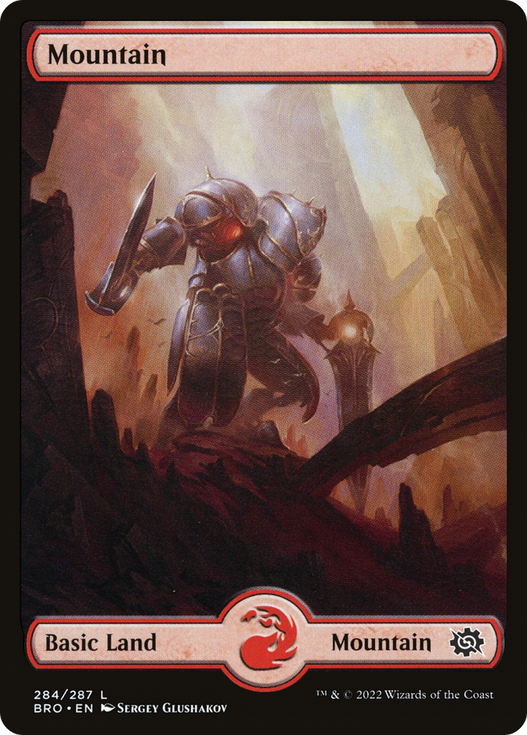 Mountain (284) - Full Art (BRO-284)  Foil - The Brothers' War