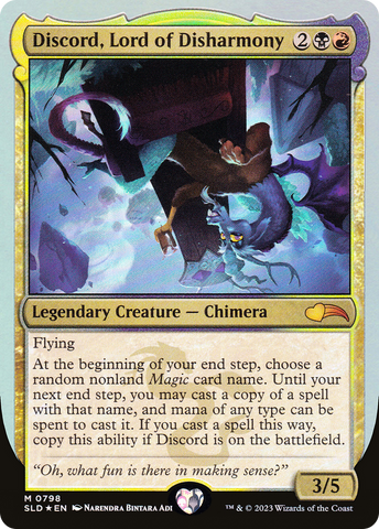 Discord, Lord of Disharmony (SLD-798)  Foil - Secret Lair Drop