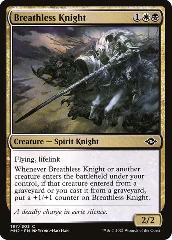Breathless Knight (MH2-187)  Foil - Modern Horizons 2