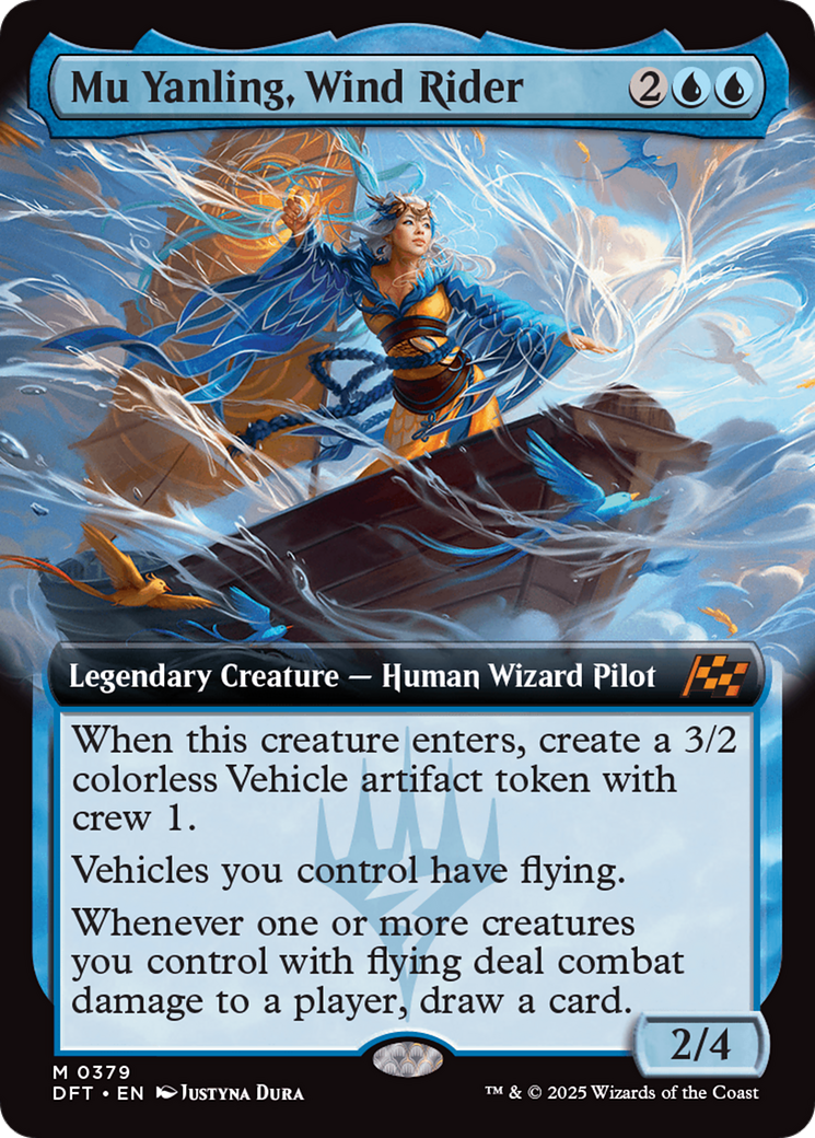 Mu Yanling, Wind Rider (Extended Art) (DFT-379)  Foil - Aetherdrift: (Extended Art)