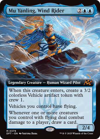 Mu Yanling, Wind Rider (Extended Art) (DFT-379)  - Aetherdrift: (Extended Art)