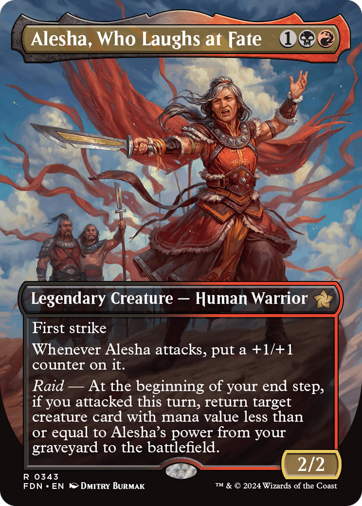 Alesha, Who Laughs at Fate (Borderless) (FDN-343)  - Foundations