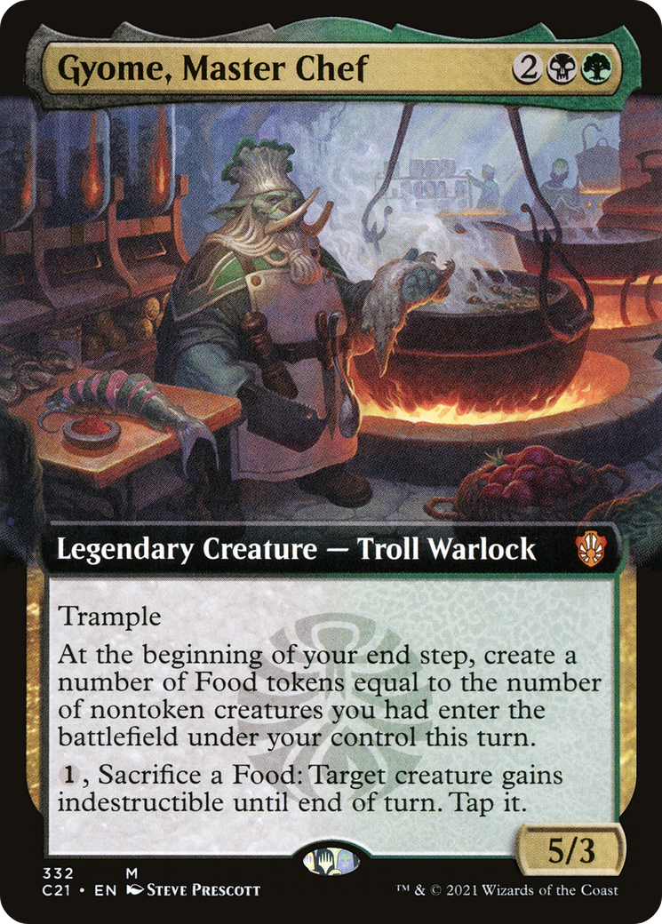 Gyome, Master Chef (Extended Art) (C21-332)  - Commander 2021: (Extended Art)