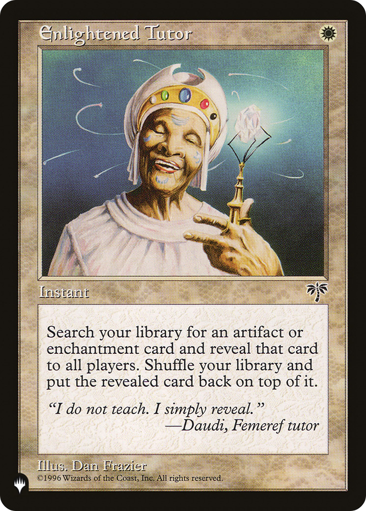 Enlightened Tutor (LIST-)  - The List