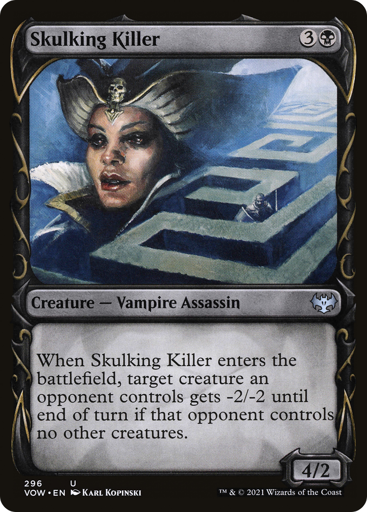 Skulking Killer (Showcase) (VOW-296)  Foil - Innistrad: Crimson Vow: (Showcase)