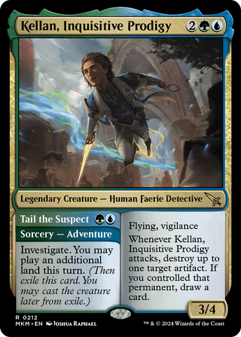 Kellan, Inquisitive Prodigy (MKM-212)  Foil - Murders at Karlov Manor