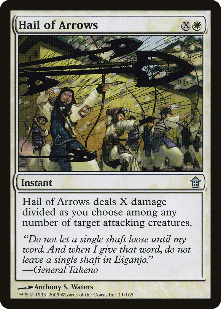 Hail of Arrows (SOK-011)  Foil - Saviors of Kamigawa