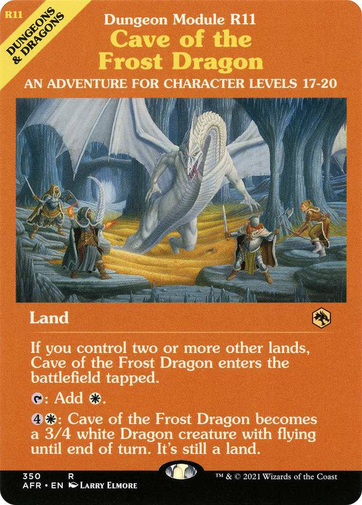 Cave of the Frost Dragon (Dungeon Module) (AFR-350) - Adventures in the Forgotten Realms: (Showcase)