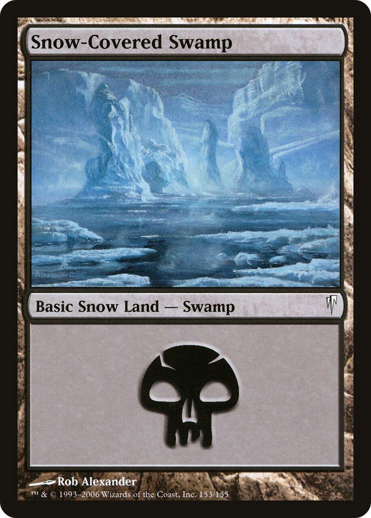 Snow-Covered Swamp (CSP-153)  Foil - Coldsnap