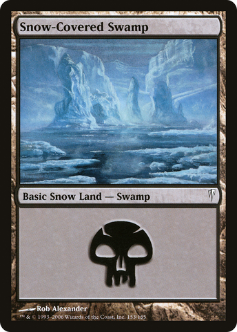 Snow-Covered Swamp (CSP-153)  Foil - Coldsnap