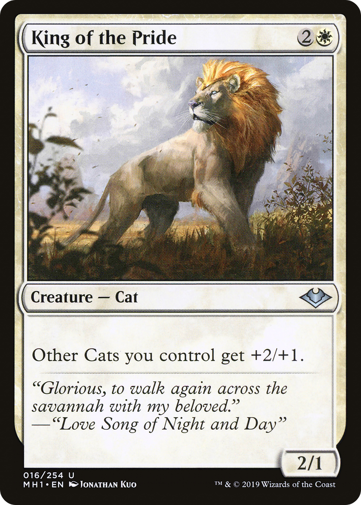 King of the Pride (MH1-016) - Modern Horizons Foil