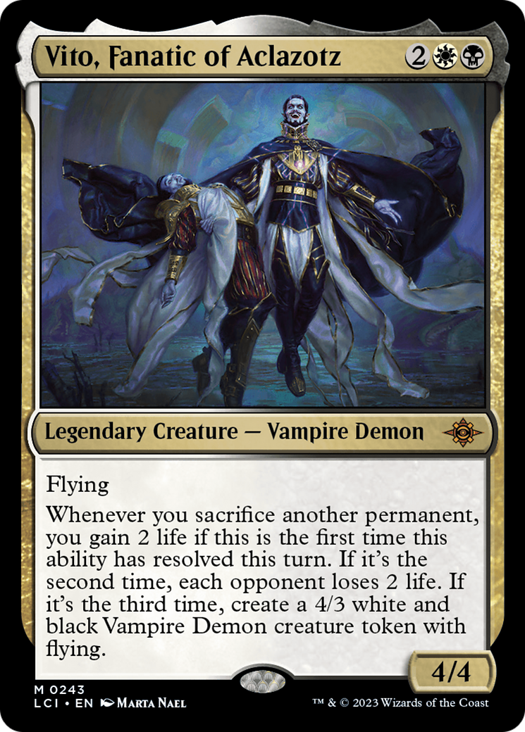 Vito, Fanatic of Aclazotz (LCI-243)  Foil - The Lost Caverns of Ixalan