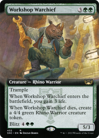 Workshop Warchief (Extended Art) (SNC-432)  - Streets of New Capenna: (Extended Art)
