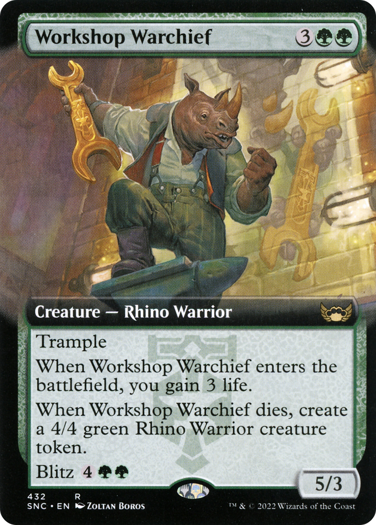 Workshop Warchief (Extended Art) (SNC-432) - Streets of New Capenna: (Extended Art) Foil