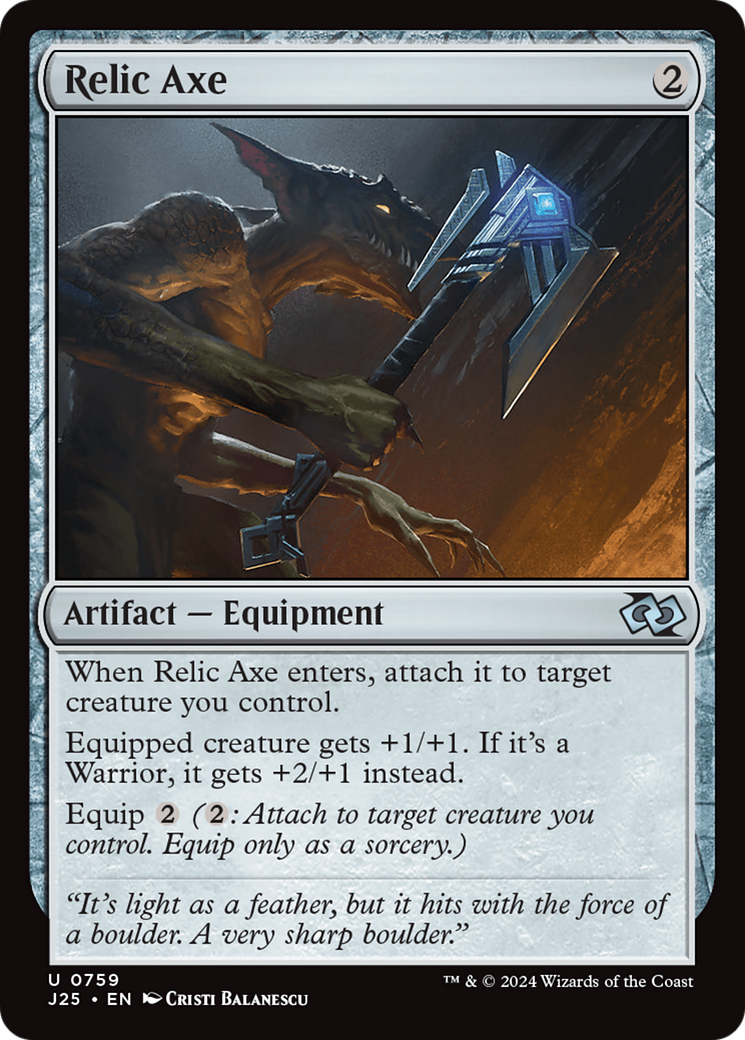 Relic Axe (J25-759)  - Foundations Jumpstart