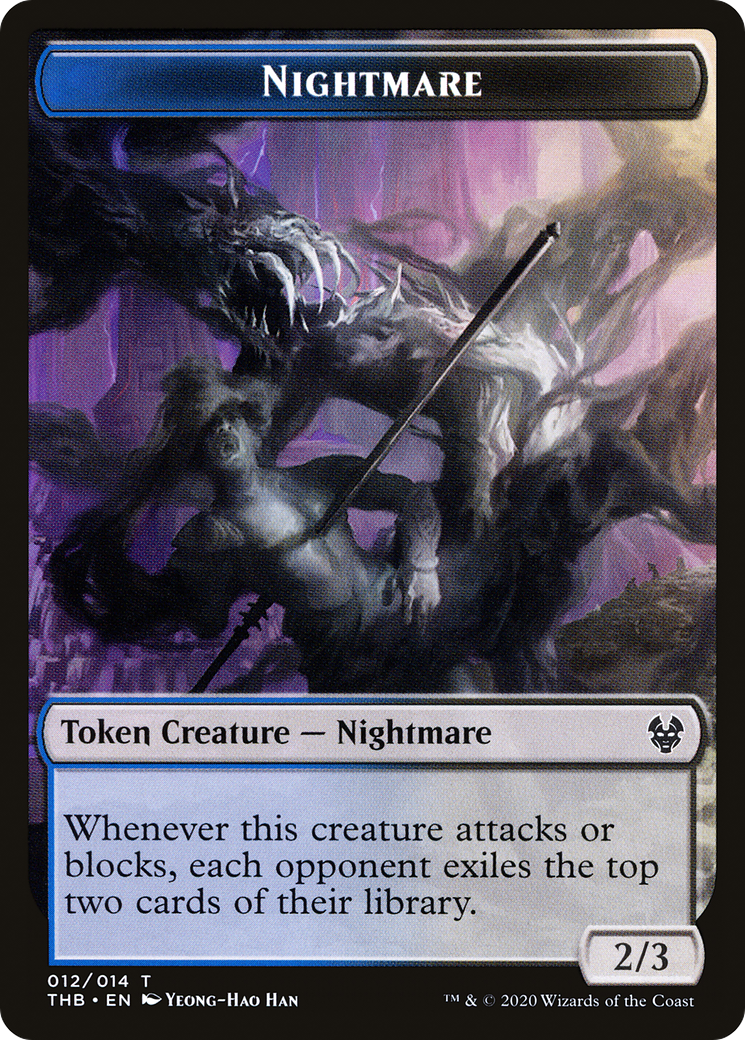 Nightmare Token (THB-012) - Theros Beyond Death Tokens Foil