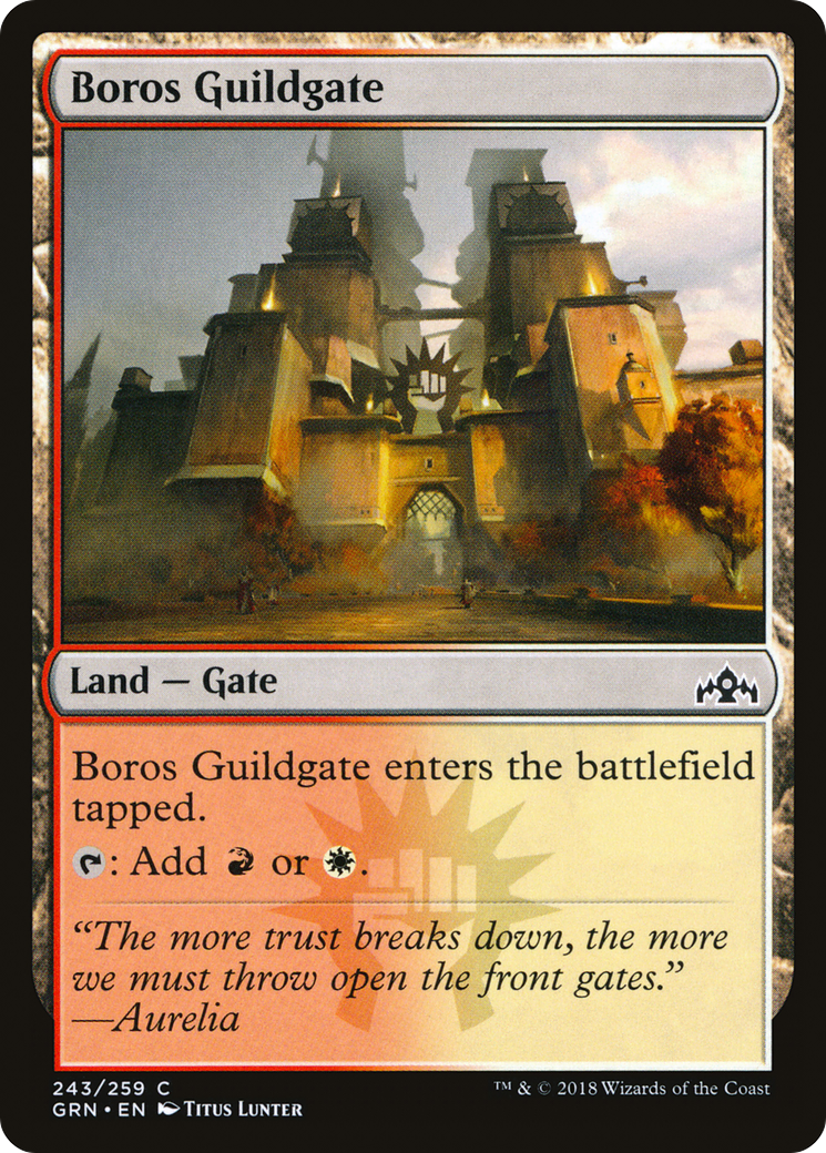 Boros Guildgate (243) (GRN-243) - Guilds of Ravnica Foil