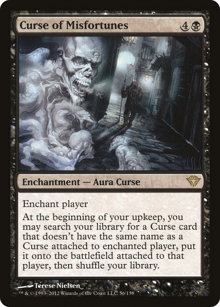 Curse of Misfortunes (DKA-056)  - Dark Ascension