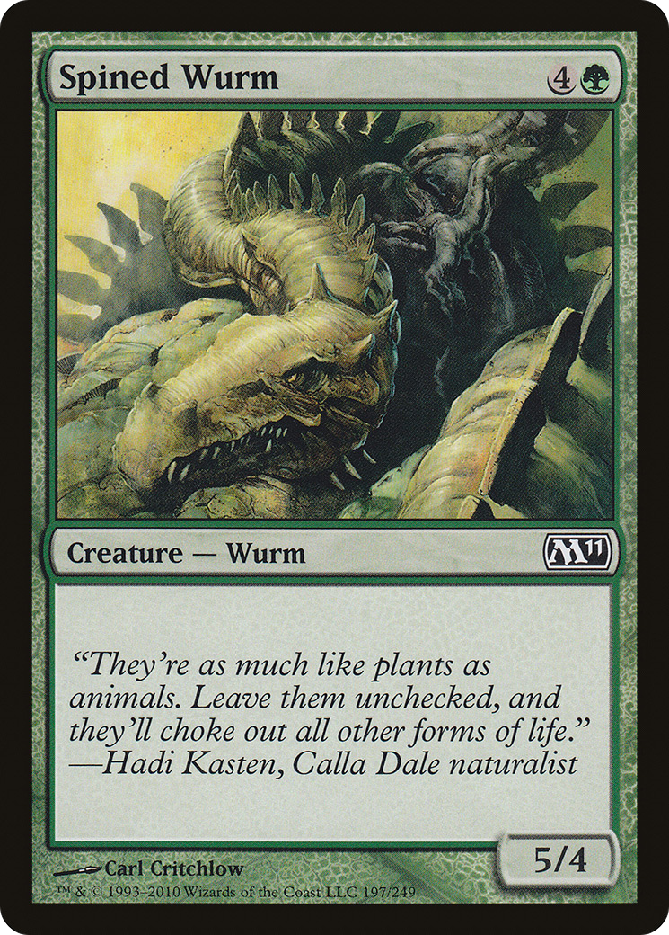 Spined Wurm (M11-197)  Foil - Magic 2011
