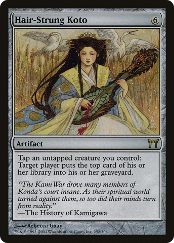 Hair-Strung Koto (CHK-252)  Foil - Champions of Kamigawa