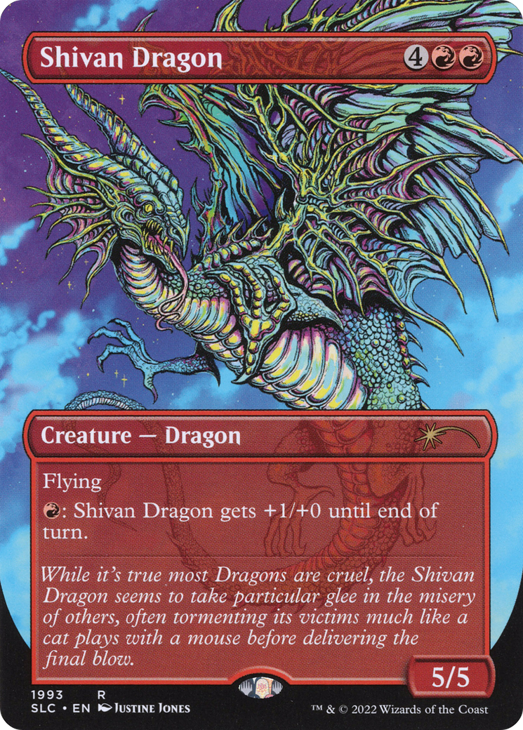 Shivan Dragon (SLC-1993)  Foil - Secret Lair Countdown Kit (Borderless)