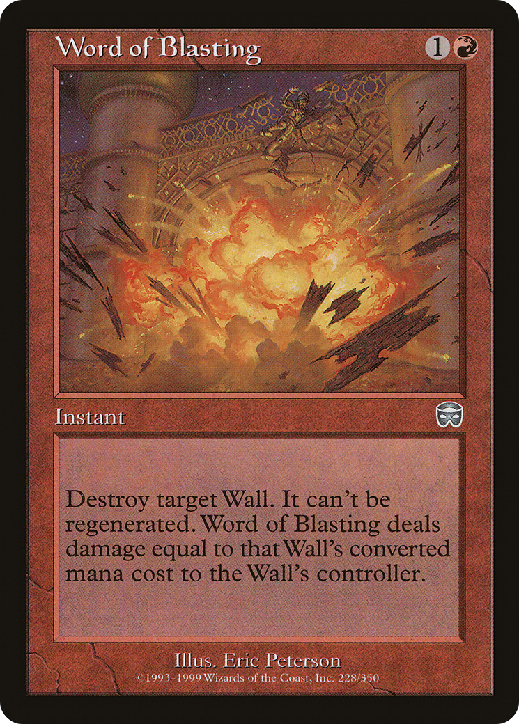 Word of Blasting (MMQ-228)  Foil - Mercadian Masques