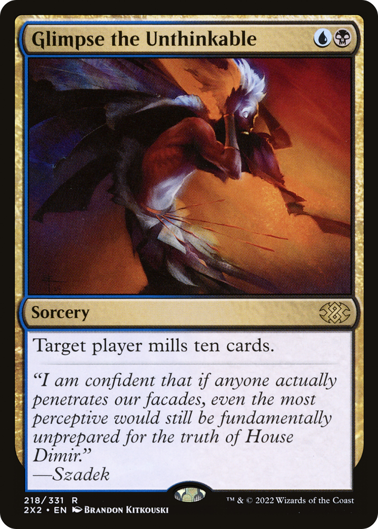 Glimpse the Unthinkable (2X2-218)  Foil - Double Masters 2022