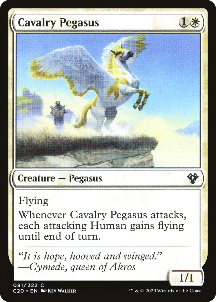 Cavalry Pegasus (C20-081)  - Commander 2020