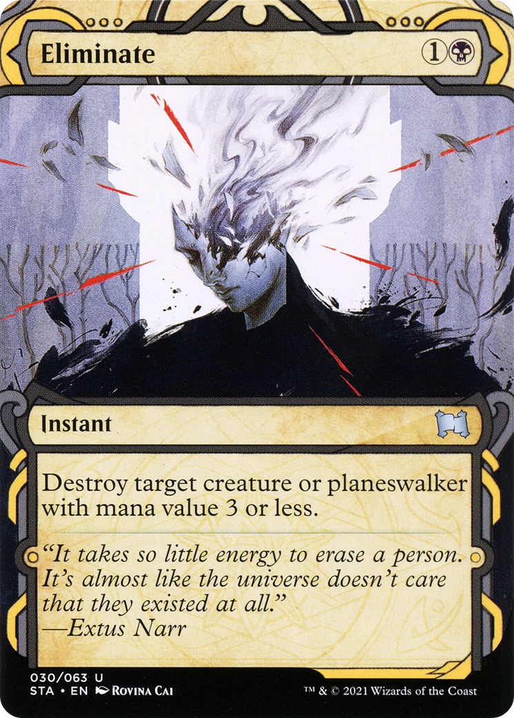 Eliminate (STA-030)  Foil - Strixhaven Mystical Archive: (Showcase) (Borderless)