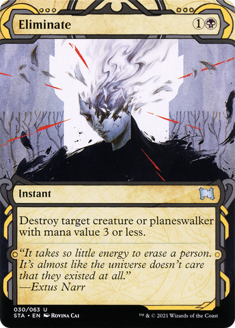 Eliminate (STA-030)  Foil - Strixhaven Mystical Archive: (Showcase) (Borderless)