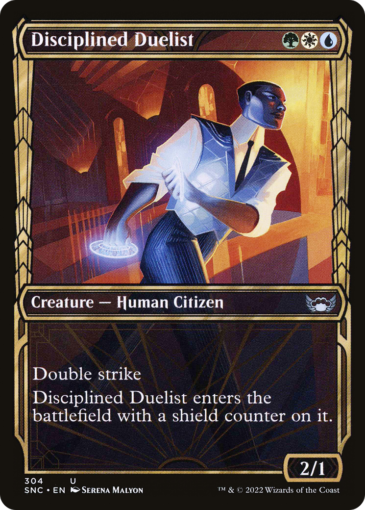Disciplined Duelist (Showcase) (SNC-304) - Streets of New Capenna: (Showcase) Foil