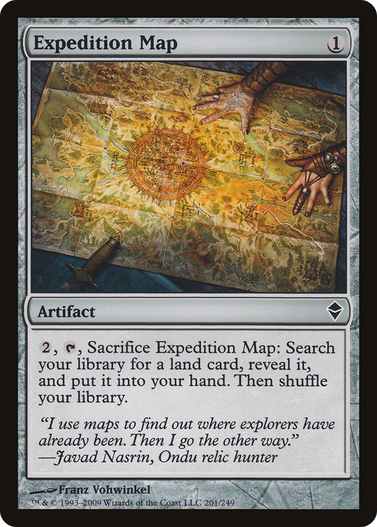 Expedition Map (ZEN-201)  Foil - Zendikar