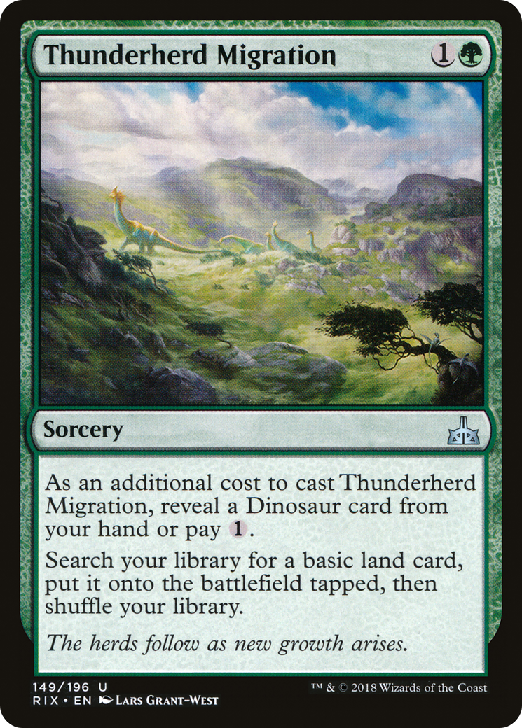 Thunderherd Migration (RIX-149)  Foil - Rivals of Ixalan