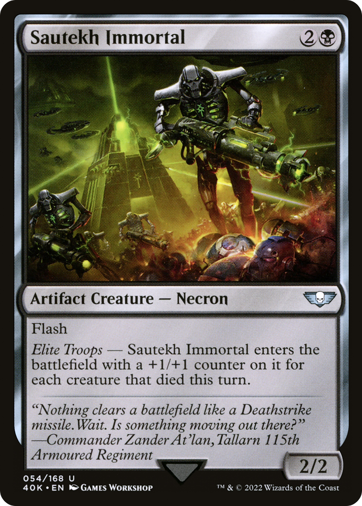 Sautekh Immortal (40K-054)  - Warhammer 40,000 Commander