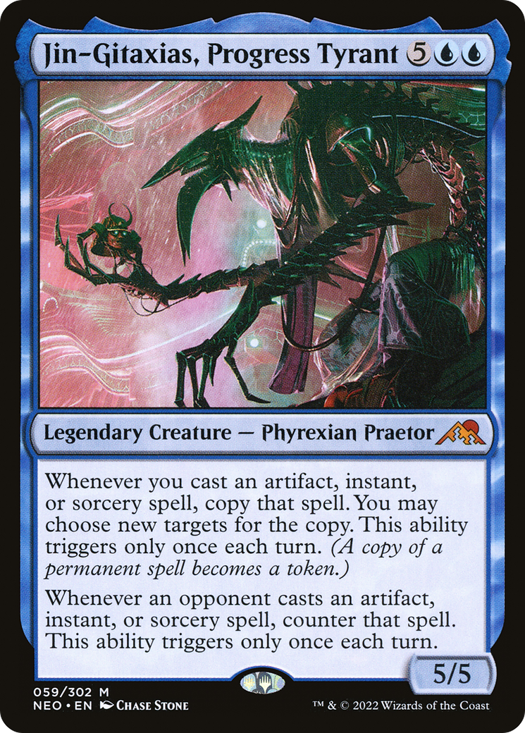Jin-Gitaxias, Progress Tyrant (NEO-059)  - Kamigawa: Neon Dynasty
