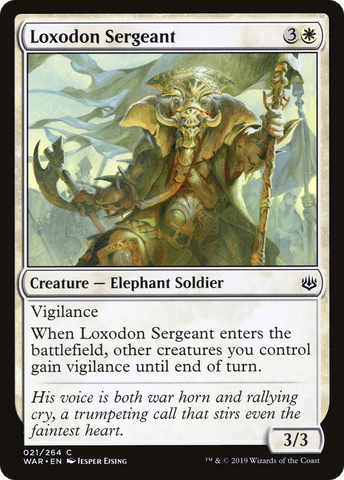 Loxodon Sergeant (WAR-021)  Foil - War of the Spark