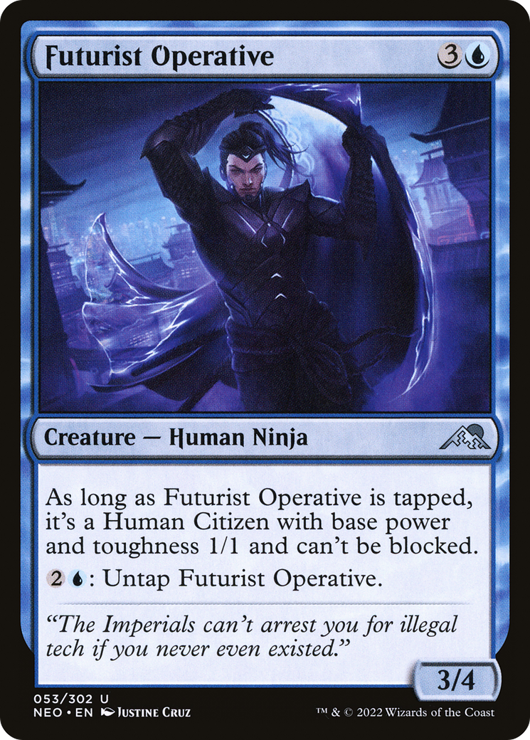 Futurist Operative (NEO-053)  Foil - Kamigawa: Neon Dynasty