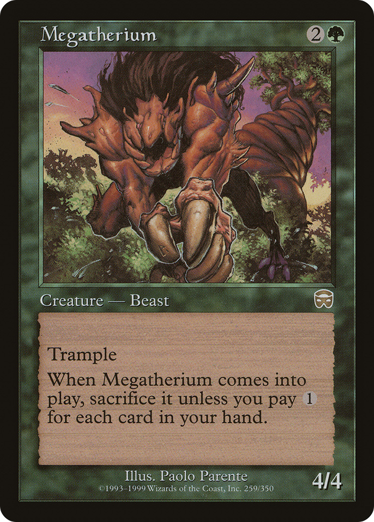 Megatherium (MMQ-259)  Foil - Mercadian Masques