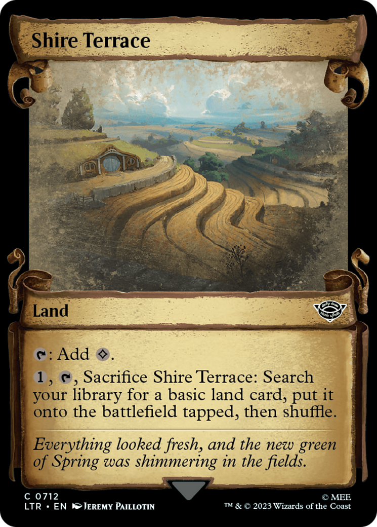 Shire Terrace (Showcase Scrolls) (LTR-712)  - The Lord of the Rings: Tales of Middle-earth: (Showcase)