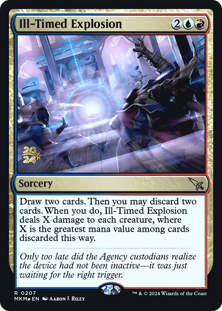 Ill-Timed Explosion (PRE-207)  Foil - Murders at Karlov Manor Promos