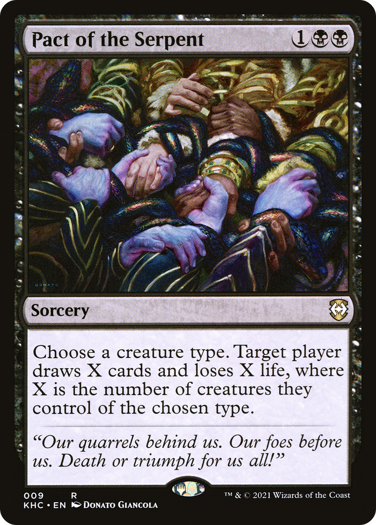Pact of the Serpent (KHC-009)  - Kaldheim Commander